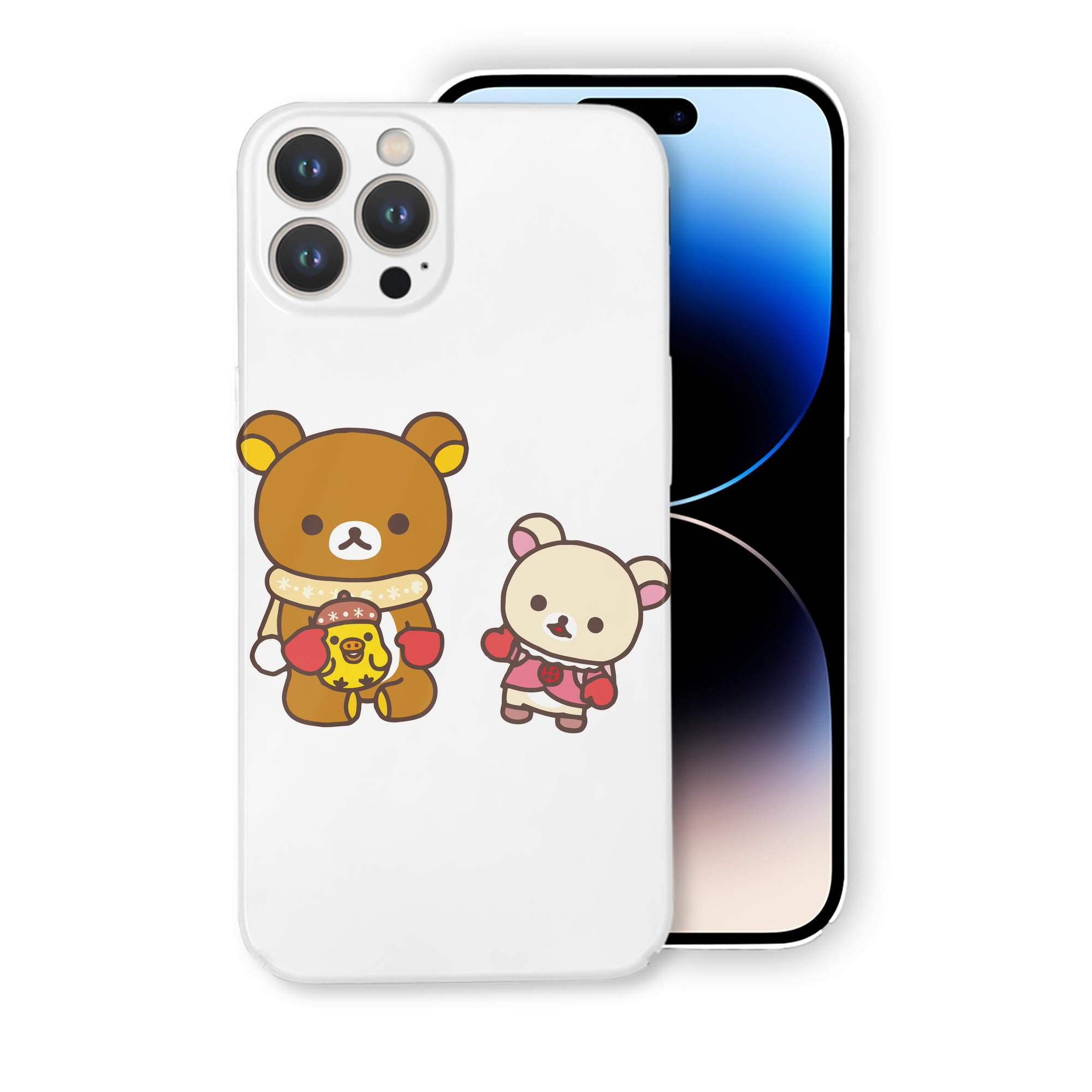 （画像用） リラックマ リラックマ キイロイトリ Rilakkuma Korilakkuma Kiiroitori 【iPhone 14シリーズ対応】ハードケース
